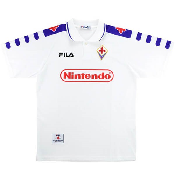 Trikot Fiorentina FILA Auswarts Retro 1998 1999 Weiß Trikot Fiorentina FILA Auswarts Retro 1998 1999 Weiß